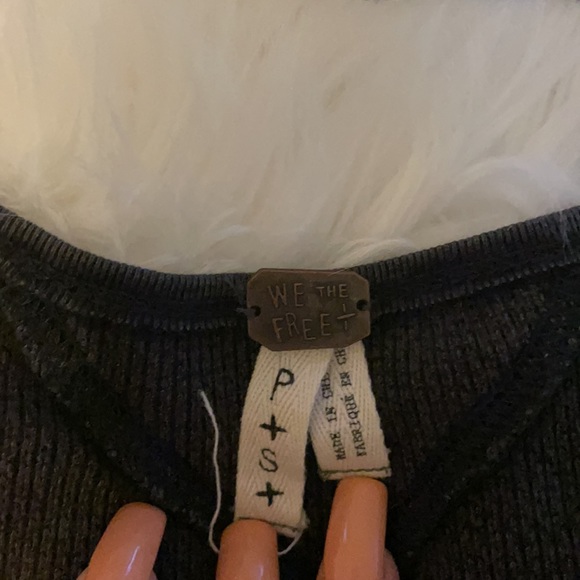 Free People waffle shirt - Picture 2 of 2